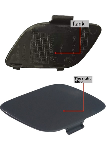 Bmw Için Ön Tampon Çekme Hook Kapak Kapağı 328XI 335I 2006-2009 Çekiş Kapağı 51117187956 (Yurt Dışından) indirimleri