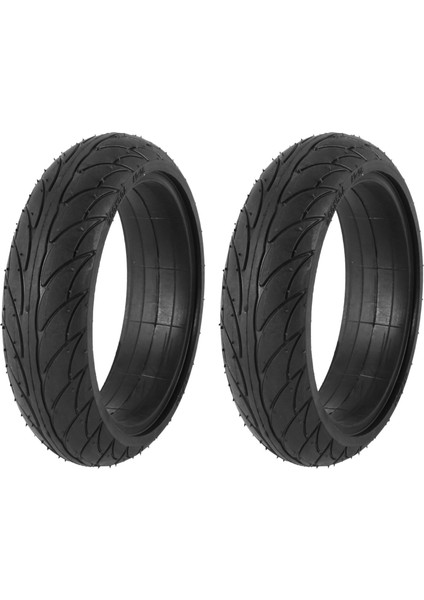 2x 8 Inç Ön Scooter Katı Lastik Lastik Tekerle (Yurt Dışından)