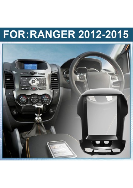 Ford Ranger Için 9.7 Inç 2 Din Araba Radyo Fasyası 2012-2015 Lhd Multimedya Çerçevesi Video Oynatma Navigasyon DVD Panel Trim (Yurt Dışından) fırsatları