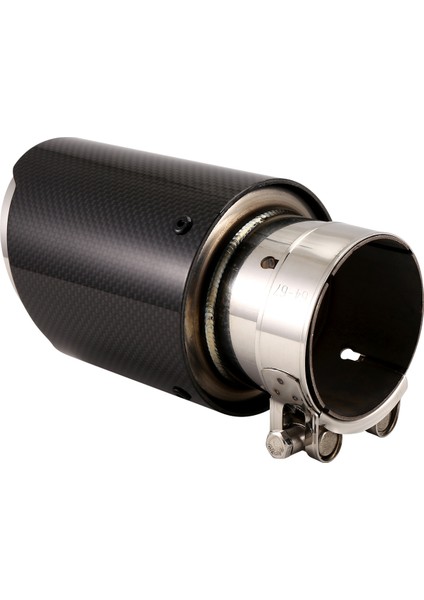 Araç Parlak Karbon Fiber Egzoz Uçu 63-89MM Evrensel Araba Egzoz Boru Modifikasyonu Kuyruk Boğaz Klipsi Kuyruk Borusu (Yurt Dışından)