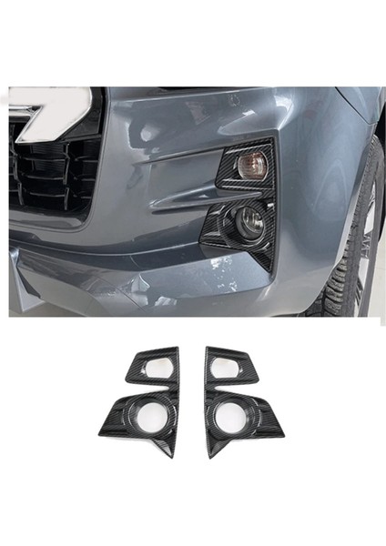 Isuzu D-Max Dmax 2021 2022 2023 Abs Karbon Fiber Araç Ön Sis Işık Lamba Kapağı Trim Aksesuarları (Yurt Dışından) fiyatları