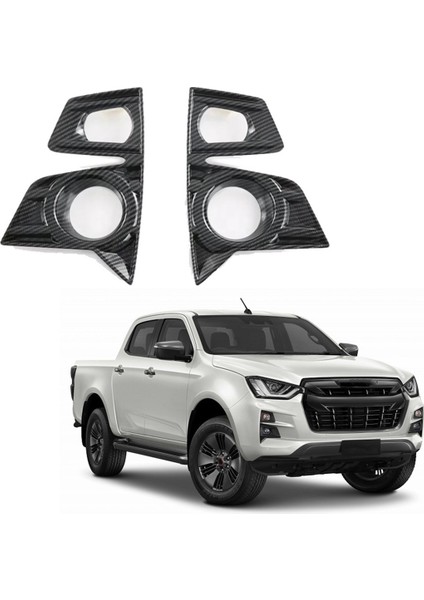 Isuzu D-Max Dmax 2021 2022 2023 Abs Karbon Fiber Araç Ön Sis Işık Lamba Kapağı Trim Aksesuarları (Yurt Dışından) modelleri