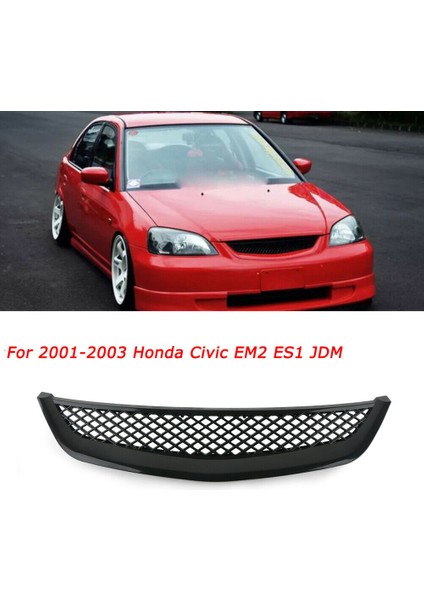Honda Civic Jdm Tip R 2001-2003 Için Araba Parlatıcı Siyah Mesh Abs Ön Kaput Grille Izgara (Yurt Dışından) fiyatları
