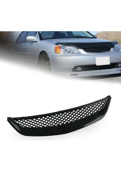 Honda Civic Jdm Tip R 2001-2003 Için Araba Parlatıcı Siyah Mesh Abs Ön Kaput Grille Izgara (Yurt Dışından) modelleri