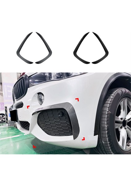 Araba Ön Tampon Dudak Yan Spoiler Sis Lambası Çerçeveleri Bmw X5 F15 M Sport 2014-2018 Vücut Kiti Ayırt Cihaz (Karbon Fiber) (Yurt Dışından) modelleri