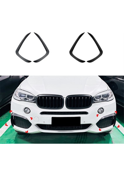 Araba Ön Tampon Dudak Yan Spoiler Sis Lambası Çerçeveleri Bmw X5 F15 M Sport 2014-2018 Vücut Kiti Ayırt Cihaz (Karbon Fiber) (Yurt Dışından) fırsatları