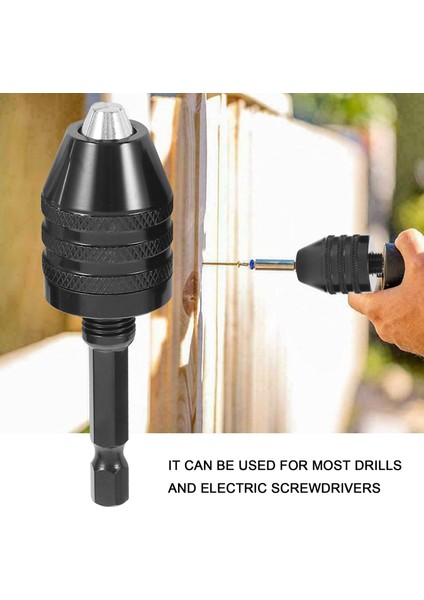 4pcs Matkap Chuck Değişiklik Adaptörü, Anahtarsız Chuck Dönüşüm Aracı Anahtarsız Matkap Ayakkabı, 1/4, 1/8, 1/16 Matkap Adaptörü (Yurt Dışından) fiyatları