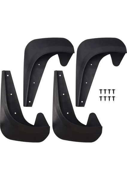 Evrensel Çamurlu Çamur Flaps Flep Splash Gardiyanlar Çamurluklar Araba Otomatik Van Suv Kamyonları Sedan Tekerlek Çamurluk Ön Arka (Yurt Dışından)