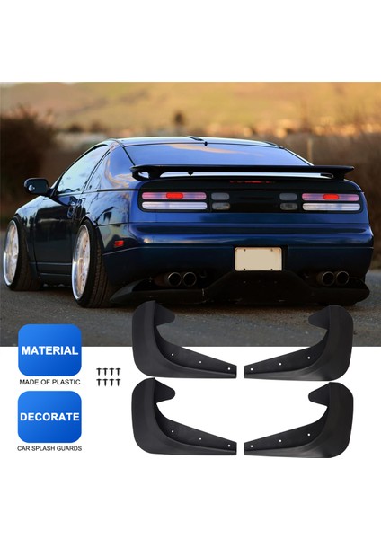 Evrensel Çamurlu Çamur Flaps Flep Splash Gardiyanlar Çamurluklar Araba Otomatik Van Suv Kamyonları Sedan Tekerlek Çamurluk Ön Arka (Yurt Dışından) fırsatları