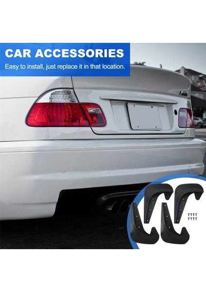 Evrensel Çamurlu Çamur Flaps Flep Splash Gardiyanlar Çamurluklar Araba Otomatik Van Suv Kamyonları Sedan Tekerlek Çamurluk Ön Arka (Yurt Dışından) indirimleri