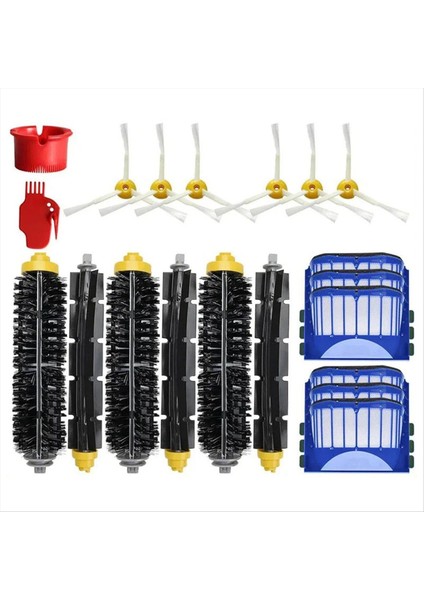 Irobot Roomba Için Vakum Süpürge Ana Silindir Yan Fırça Filtresi 500 600 Seri 690 680 660 651 650 Aksesuarlar (Yurt Dışından)