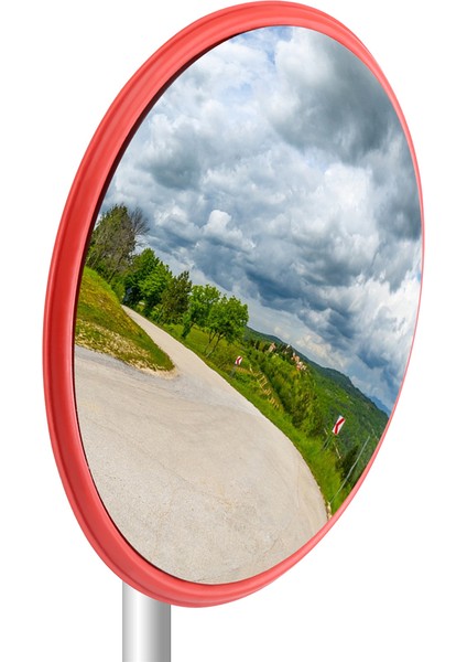 30 cm Geniş Açılı Güvenlik Yol Aynası Iç Mekan Için Kavisli Açık Hava Güvenli Yol Yolu Güvenlik Trafik Sinyali Dışbükey Ayna (Turuncu) (Yurt Dışından) modelleri