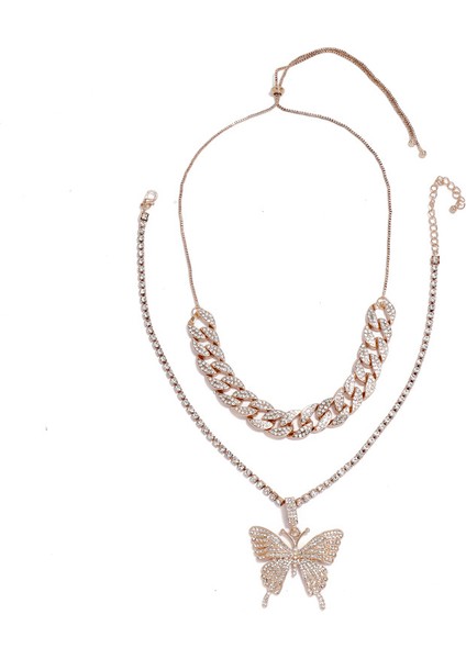 Mikro Ka Tmalı Yapay Elmaslı Geometrik Kolye Kadın Retro Set Küba Z珠宝ri Büyük Kolye (Yurt Dışından) fırsatları