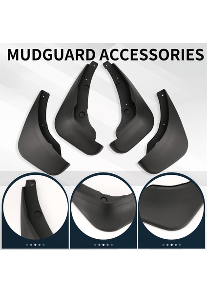 4pcs Mazda 2 Için Mudflap 2 Hatchback 2007-2012 Çamurluk Çamur Flaps Guard Splash Flep Mudguard Aksesuarları (Yurt Dışından) fırsatları