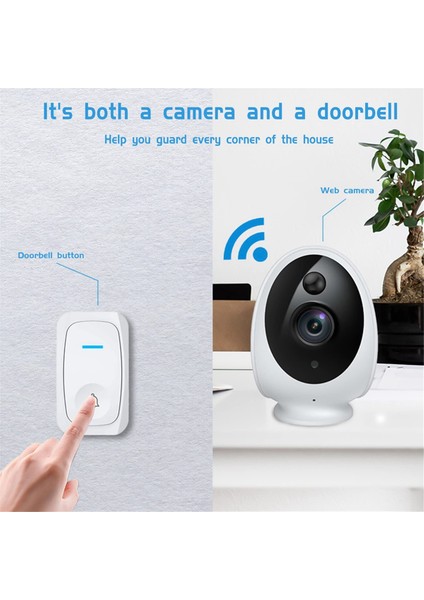 Kablosuz Kapı Zorluğu Siparişlerim Yükseltme 2&#39;de 1 Akıllı 2 Yollu Sesli Kapı Zili Kamera Kapı Bell Ultra Net (Yurt Dışından) fırsatları