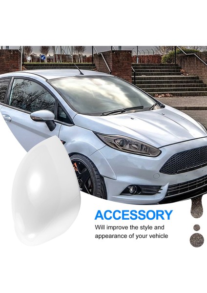 1pcs Sağ Beyaz Dikiz Yan Görünüm Ayna Yedek Kapak Kapağı Kılıf Kılıfı Ford For Fiesta 2008 2009 2011 2012 2012 2013 2014 2015 2016 2017 (Yurt Dışından) indirimleri