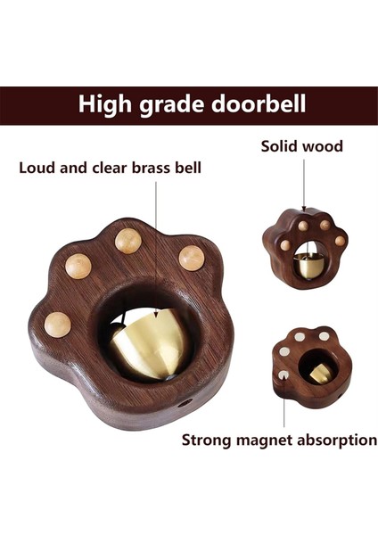 Esnaf Çan, Dekoratif Buzdolabı Mıknatısları, Manyetik Olarak Yapıştırılmış Ahşap Kapı Zili, Girerken Iş Için Kapı Zil (Yurt Dışından) modelleri