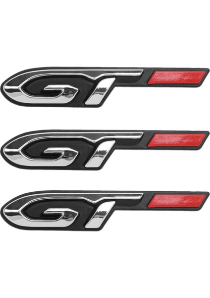 Peugeot Moda Araba Kapısı Çıkartması Için 3x Serin 3D Araba Tarzı Çıkartma Gt Tasarım (Yurt Dışından)