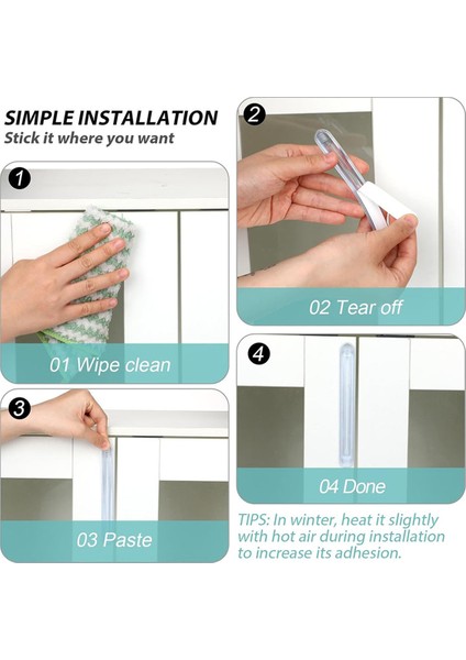 Duvarlar Için Silikon Kapı Tamponları 4pcscabinet Kapı Tamponları, Temiz Duvar Koruyucusu, Dolap Kapı Arabası Çekmecesi Için Toile A (Yurt Dışından) modelleri