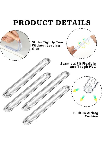 Duvarlar Için Silikon Kapı Tamponları 4pcscabinet Kapı Tamponları, Temiz Duvar Koruyucusu, Dolap Kapı Arabası Çekmecesi Için Toile A (Yurt Dışından) fırsatları