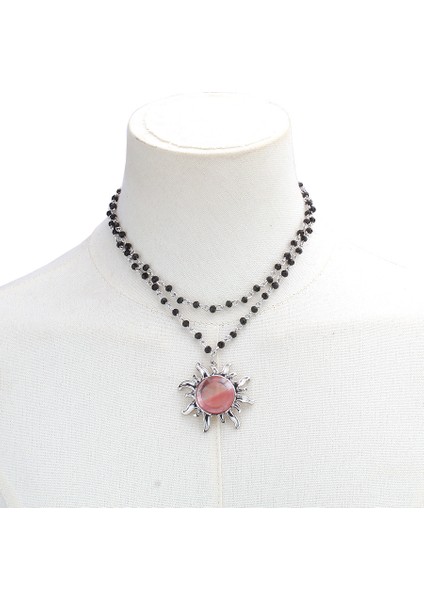 Bohem Gotik Astro Güneş Kolye Takımı (Yurt Dışından)