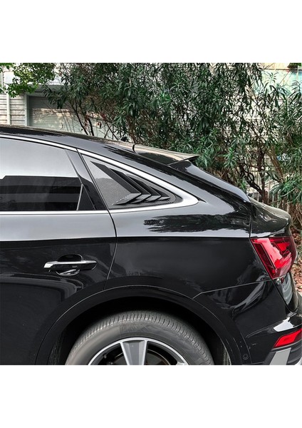 Araba Arka Üçgen Pencere Panjur Panjurları Panjurlar Audi Q5 Fy Coupe 2018-2024 Karbon Fiber Için Kapak Döşeme (Yurt Dışından) modelleri