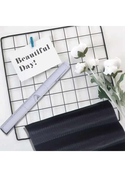 2x Dıy 30X127 3D Karbon Fiber Çıkartma Vinil Film Sarısı Rulo Yapışkan Araç Sticker Sacer Siyah (Yurt Dışından) indirimleri