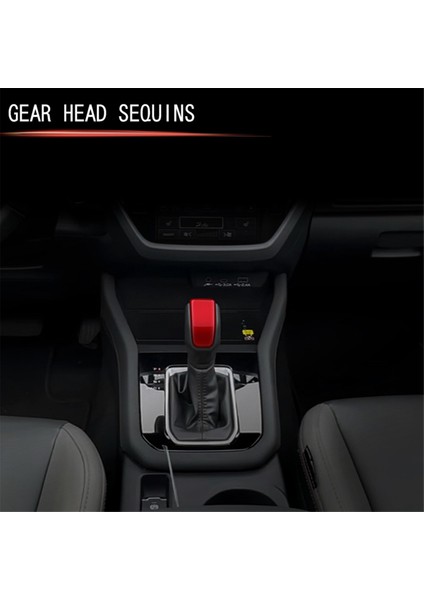 Subaru Forester 2025 Iç Aksesuarlar Için Araç Dişli Vites Düğmesi Trim Kapak Vardiyası Düğmesi Trim Sticker Kırmızı Lhd (Yurt Dışından) modelleri