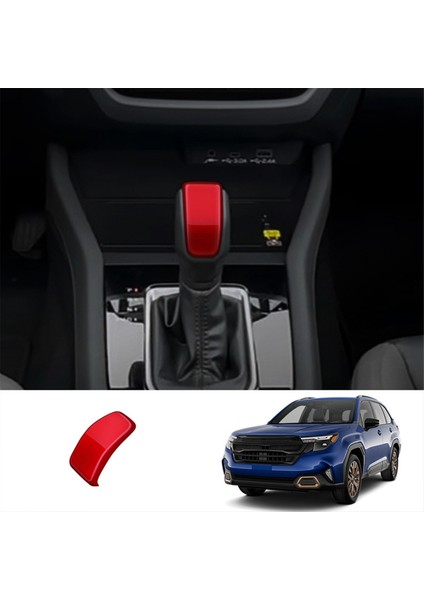 Subaru Forester 2025 Iç Aksesuarlar Için Araç Dişli Vites Düğmesi Trim Kapak Vardiyası Düğmesi Trim Sticker Kırmızı Lhd (Yurt Dışından) indirimleri
