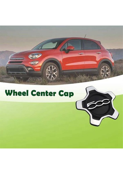 4pcs Araba Tekerlek Merkezi Kapak Kapağı 6AN69LXHAA 735626312 Fiat 500X 2016-2022 Toz Kapağı Araba Aksesuarları Için (Yurt Dışından) fiyatları