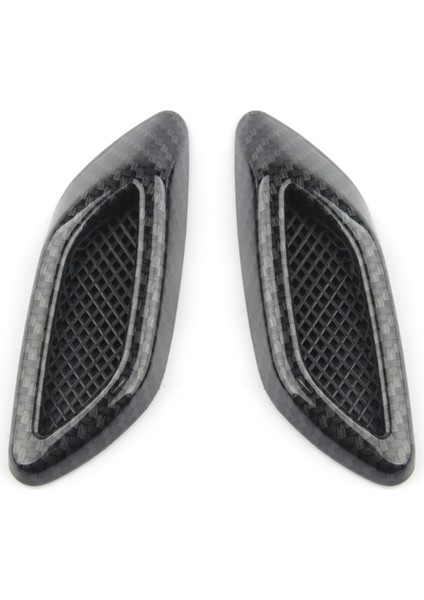 4pcs Karbon Fiber Araba Kaputu Çerçeve Dekoratif Çıkartmalar Çamurluk Hava Çıkışı Yan Işaret Evrensel Dekoratif Kapak (Yurt Dışından) modelleri