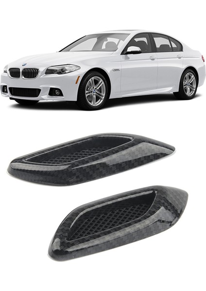 4pcs Karbon Fiber Araba Kaputu Çerçeve Dekoratif Çıkartmalar Çamurluk Hava Çıkışı Yan Işaret Evrensel Dekoratif Kapak (Yurt Dışından) fırsatları