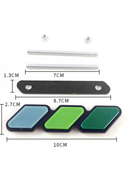 Toyota Tacoma Için 2x 4runner Tri-Renk Canan 3 Izgara Rozeti Emblem Çıkartmaları Çıkarma Otomatik Araba Aksesuarları Araba Stilleri (Yurt Dışından) fırsatları