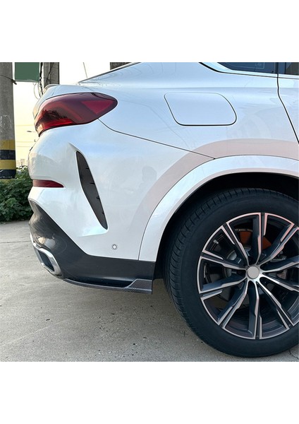 Bmw X6 G06 M Sport 2019-2022 Arka Tampon Canards Spoiler Spinter Difüzör Koruyucu Kapak Aksesuarları, Abs Karbon (Yurt Dışından) fırsatları