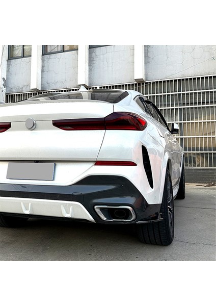 Bmw X6 G06 M Sport 2019-2022 Arka Tampon Canards Spoiler Spinter Difüzör Koruyucu Kapak Aksesuarları, Abs Karbon (Yurt Dışından) indirimleri