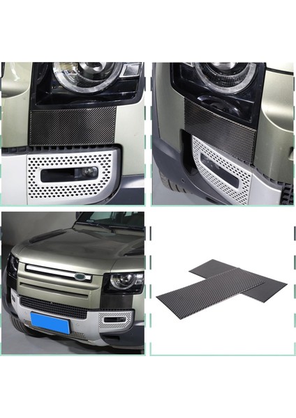 Land Rover Defender Için Karbon Fiber 90 110 130 2020-2024 Far Alt Panel Kapak Trim Dış Aksesuarlar (Yurt Dışından) fırsatları