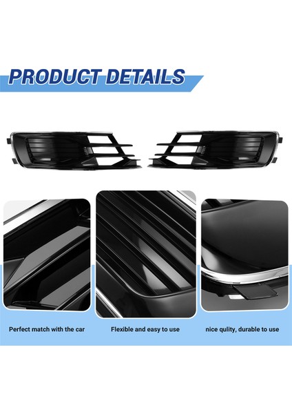 Araba Ön Tampon Izgara Sis Lambası Izgara Trim Kapağı 4G0807647T 4G0807648T Audi A6 C7 2014-2018 (Yurt Dışından) fırsatları