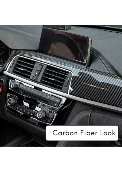 Bmw 3 4 Serisi F30 F30 F31 F32 F34 2013-2019 Karbon Fiber Merkezi Gösterge Tablosu Şerit Trim+Sol Hava Havalandırma Outlet Kapağı Trim (Yurt Dışından) indirimleri