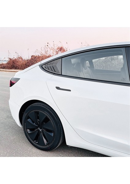 Tesla Model 3 Highland 2024 Kantı Yan Hava Trim Üçgen Aksesuarları, Karbon (Yurt Dışından) indirimleri