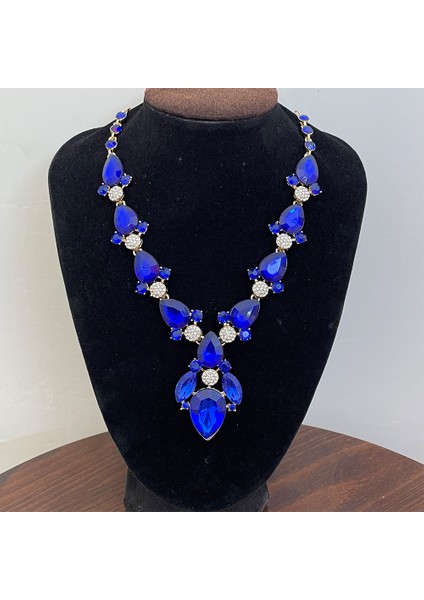 Moda Alaşım A Tılı Elmaslı Gösterişli Renkli Takım Kadın Kazak Retro Klavikula Kolye (Yurt Dışından) fiyatları