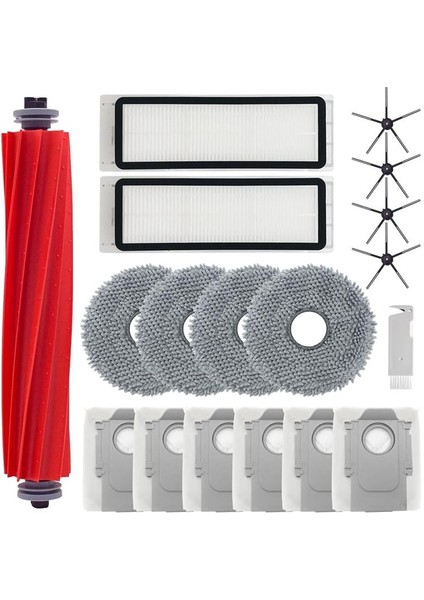 Roborock Q REVO/P10 A7400RR Vacuum Seerleyi Ana Sınak Fırch Hepa Filtre Mop Kumaşları Toz Çanta Yedek Parçaları (Yurt Dışından)