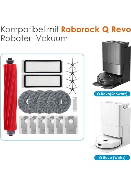 Roborock Q REVO/P10 A7400RR Vacuum Seerleyi Ana Sınak Fırch Hepa Filtre Mop Kumaşları Toz Çanta Yedek Parçaları (Yurt Dışından) indirimleri