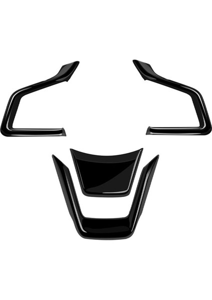 Subaru Forester Için Araç Direksiyon Simidi Trim Kapak Çıkartması 2025 Araba Iç Aksesuarları Parlak Siyah (Yurt Dışından)