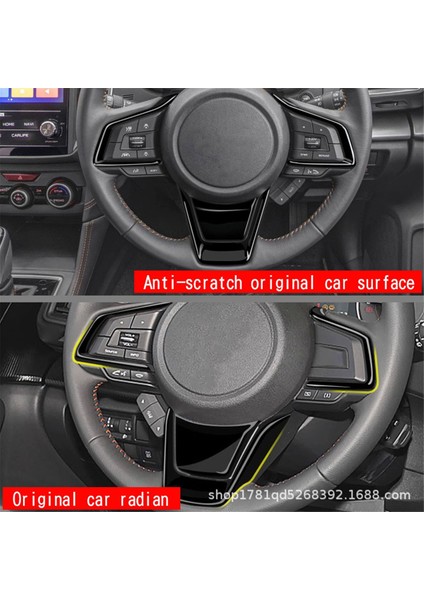 Subaru Forester Için Araç Direksiyon Simidi Trim Kapak Çıkartması 2025 Araba Iç Aksesuarları Parlak Siyah (Yurt Dışından) modelleri