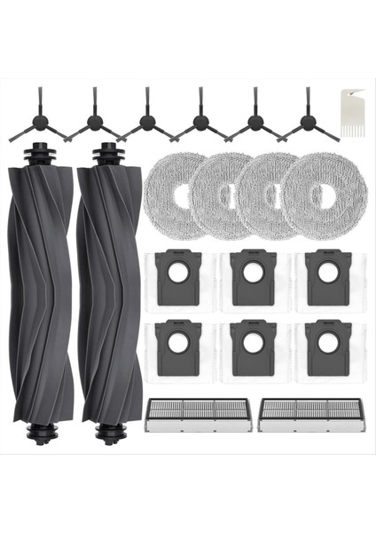 Dreame L10S Pro Ultra Ana Yan Fırça Hepa Filtre Mop Bez Torbaları Robot Vakum Süpürge Yedek Parçaları (Yurt Dışından)