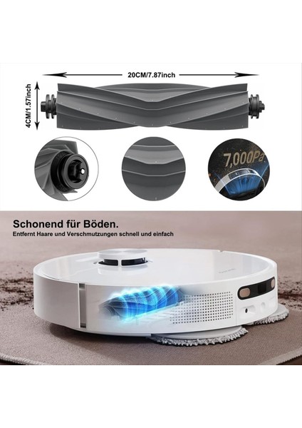 Dreame L10S Pro Ultra Ana Yan Fırça Hepa Filtre Mop Bez Torbaları Robot Vakum Süpürge Yedek Parçaları (Yurt Dışından) fiyatları