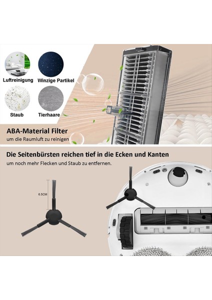Dreame L10S Pro Ultra Ana Yan Fırça Hepa Filtre Mop Bez Torbaları Robot Vakum Süpürge Yedek Parçaları (Yurt Dışından) indirimleri