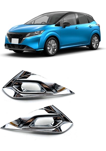 Nissan Note E13 2021 2022 Rhd Ön Sis Işık Lambası Kapağı Trim Çerçeve Koruyucu Araba Aksesuarları 2 Pcs (Yurt Dışından) modelleri