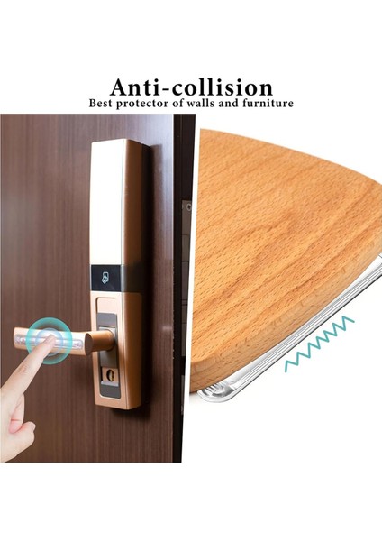 Duvarlar Için Silikon Kapı Tamponları 4pcscabinet Kapı Tamponları, Temiz Duvar Koruyucusu, Dolap Kapı Arabası Çekmecesi Için Toile A (Yurt Dışından) indirimleri