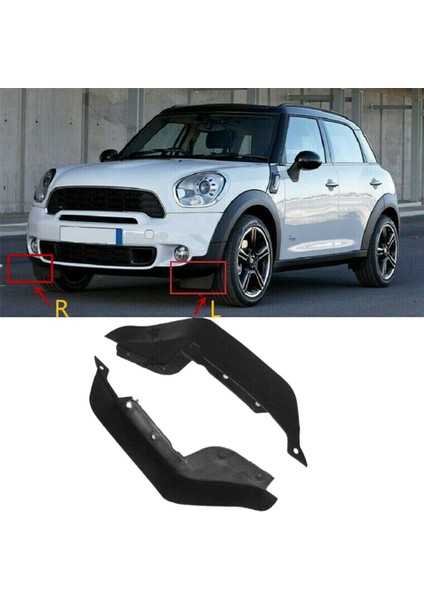 4pcs Ön Tampon Sıçrama Çamur Flep Koruma Basınç Dudağı Mini Cooper Için R60 R61 11-16 (Yurt Dışından) fırsatları